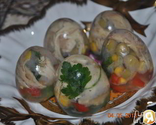 Заливное в яйце