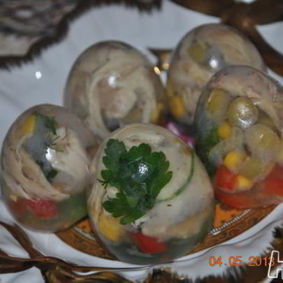 Заливное в яйце