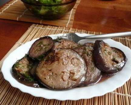 Жарено-маринованные баклажаны по-итальянски