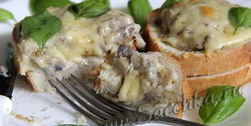 быстрый жульен с грибами без кокотниц