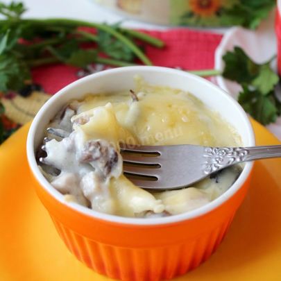 Классический жульен с курицей