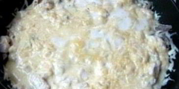 жульен на сковороде