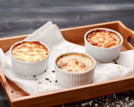 Жульен с баклажанами