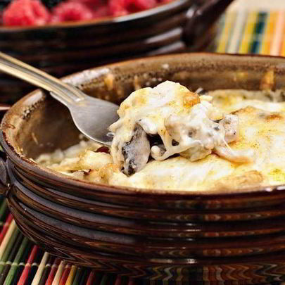 Жульен с куриной грудкой в духовке