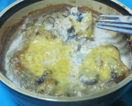 Жульен с рыбой