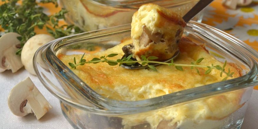 Рецепт жульена-суфле с шампиньонами