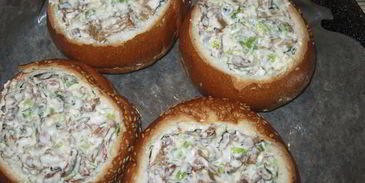 жульен в булочках