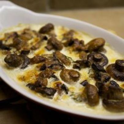 Жюльен из грибов и баклажан