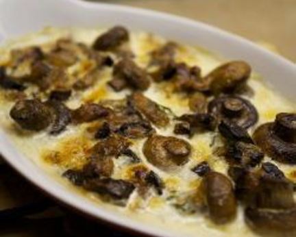 Жюльен из грибов и баклажан