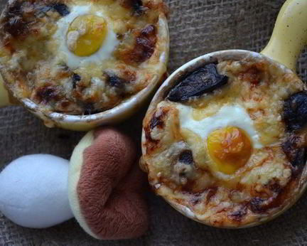 Жюльен с перепелиными яйцами