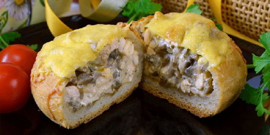 Рецепт жюльена в булочке